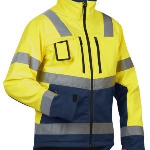 Blåkläder Highvis Softshelltakki Keltainen/Mariininsininen