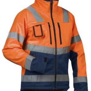 Blåkläder Highvis Softshelltakki Oranssi/Mariininsininen