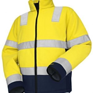 Blåkläder Highvis fleecepusero Keltainen/Mariininsininen