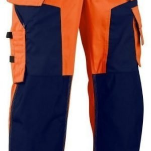 Blåkläder Highvis softshell riipputaskuhousut Oranssi/Mariininsininen