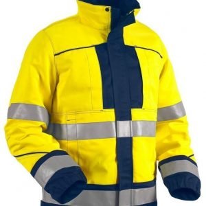 Blåkläder Highvis takki palosuojattu Keltainen/Mariininsininen