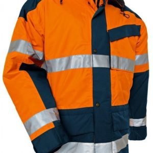 Blåkläder Highvis talviparkas Oranssi/Mariininsininen