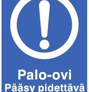 Palo-ovi Pääsy pidettävä esteettömänä 200x300 mm