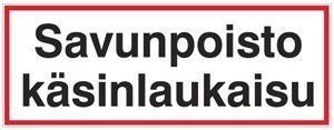 Savunpoisto käsinlaukaisu 400x100 mm