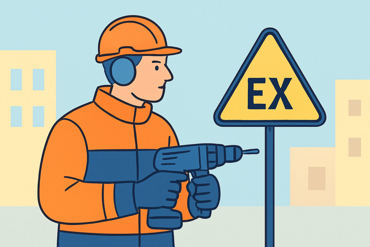Sähkötyökalujen käyttäjän vaatteet – ATEX ja erikoissuoja